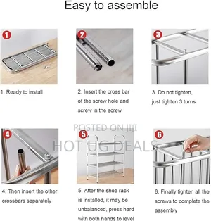 Multi-Layer Stainless Steel Shoes Rack - Space-Saving Shoe Shelf