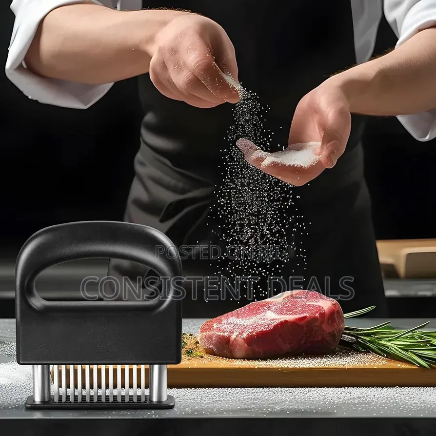 Meat Tenderizer With 48 Stainless Steel Ultra Sharp Needle