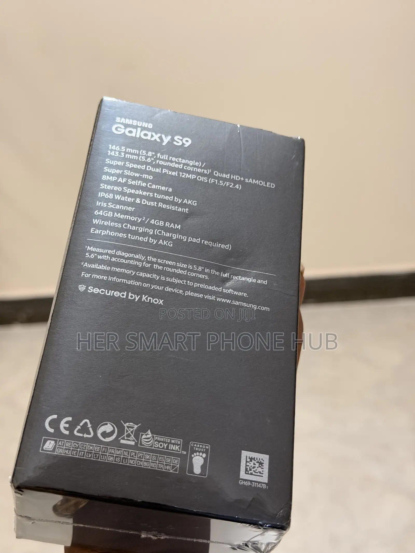 New Samsung Galaxy S9 256 GB Black
