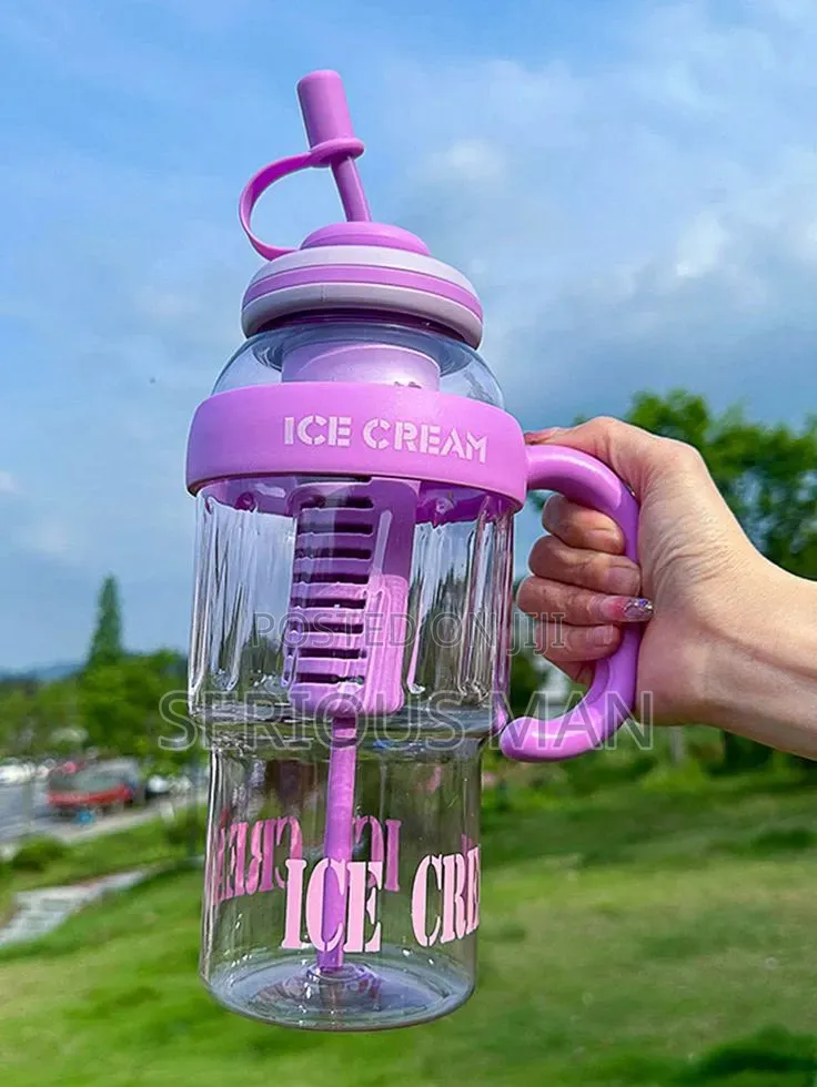 Kawaii-Style Ice Cream Water Bottle