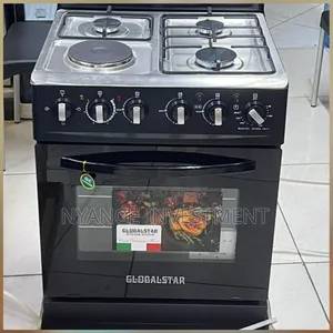 Global Star 3gas + 1electric 50x50 Cooker With an Electric Oven.