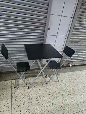 Black Executive Reading Table and Chairs