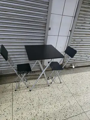 Black Executive Reading Table and Chairs
