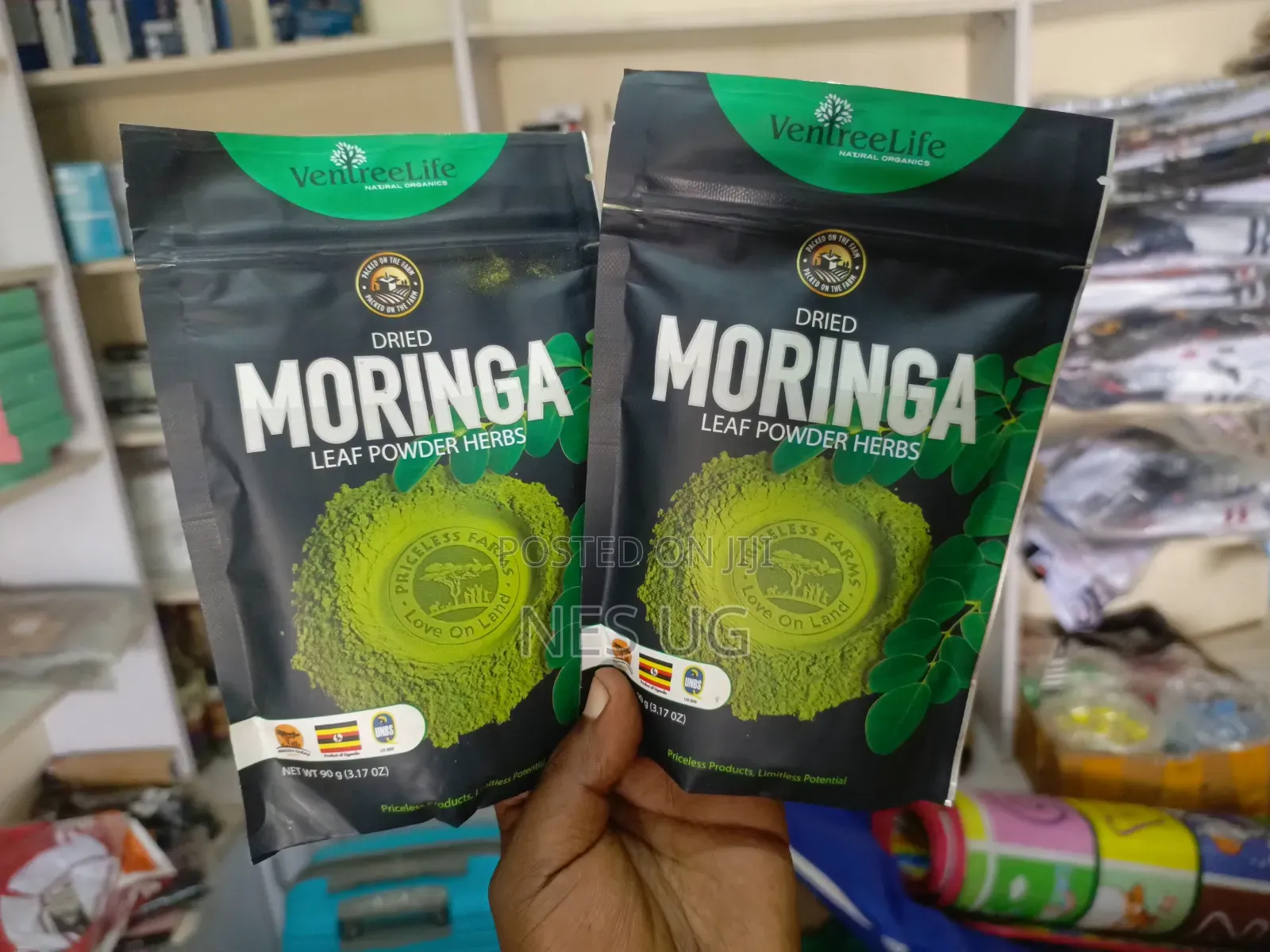 2pcs Healthy Organic Dried Moringa Leaf Powder