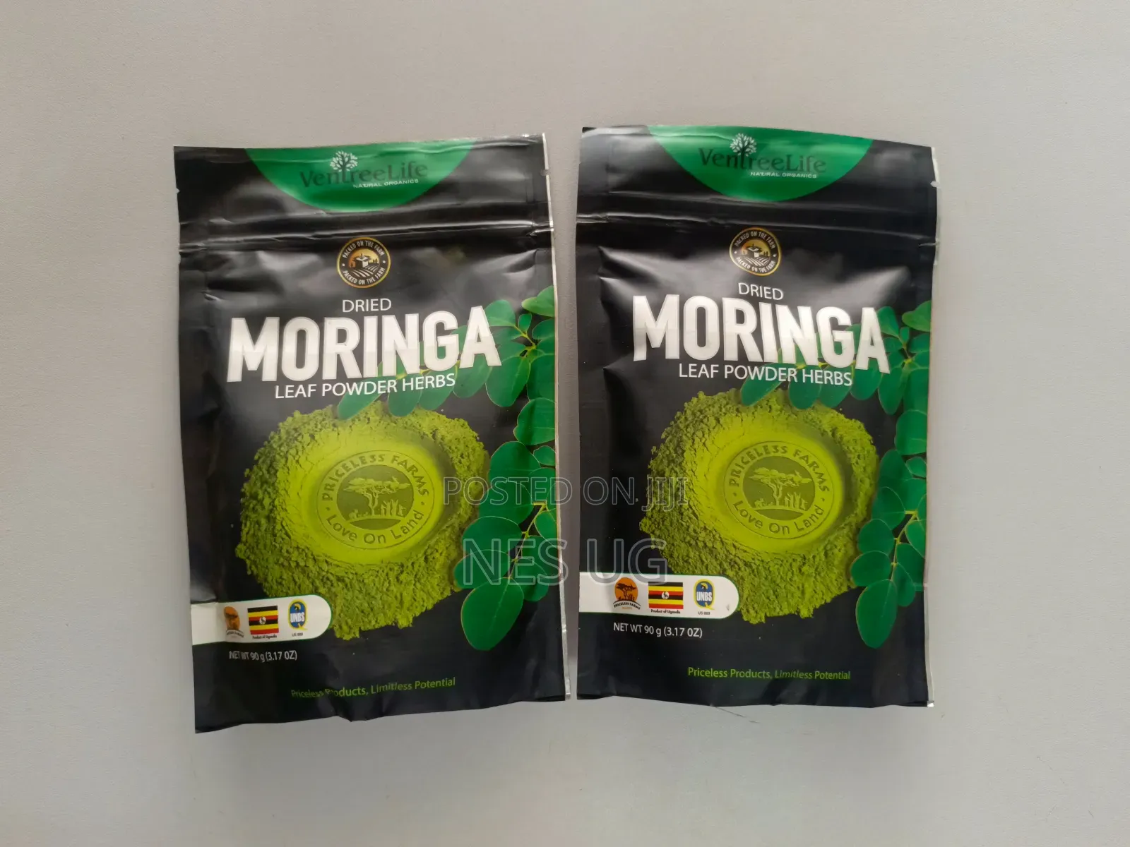 2pcs Healthy Organic Dried Moringa Leaf Powder