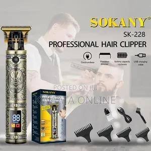 Sokany Sk-228 Professional Shaver Gold Led Display