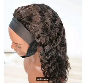 Head Band Inches 16 Black Virgin Human Hair