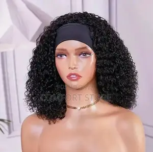 Deep Curly Wigs 16 Inches Black Virgin Human Hair