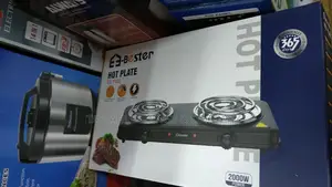 Bester Quality Electric Double Coil Hotplate -Black