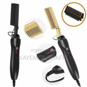 Professional Gold Ceramic Electric Hot Comb Straightener