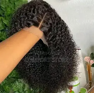 4*4 Jerry Curly 18 Inches Black Virgin Human Hair