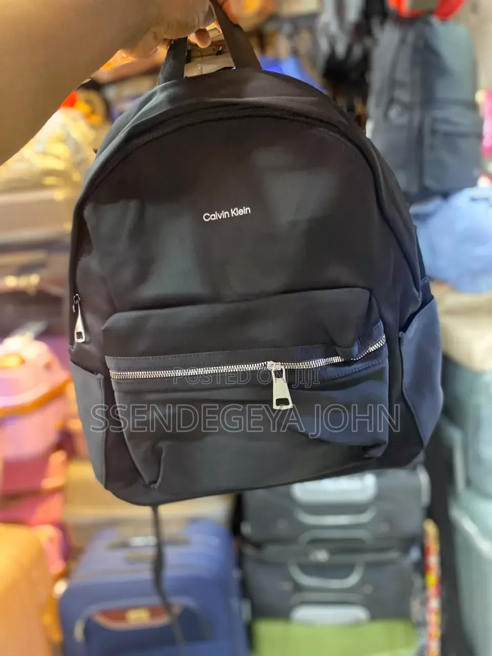 Black Calvin Klein Nylon Backpack
