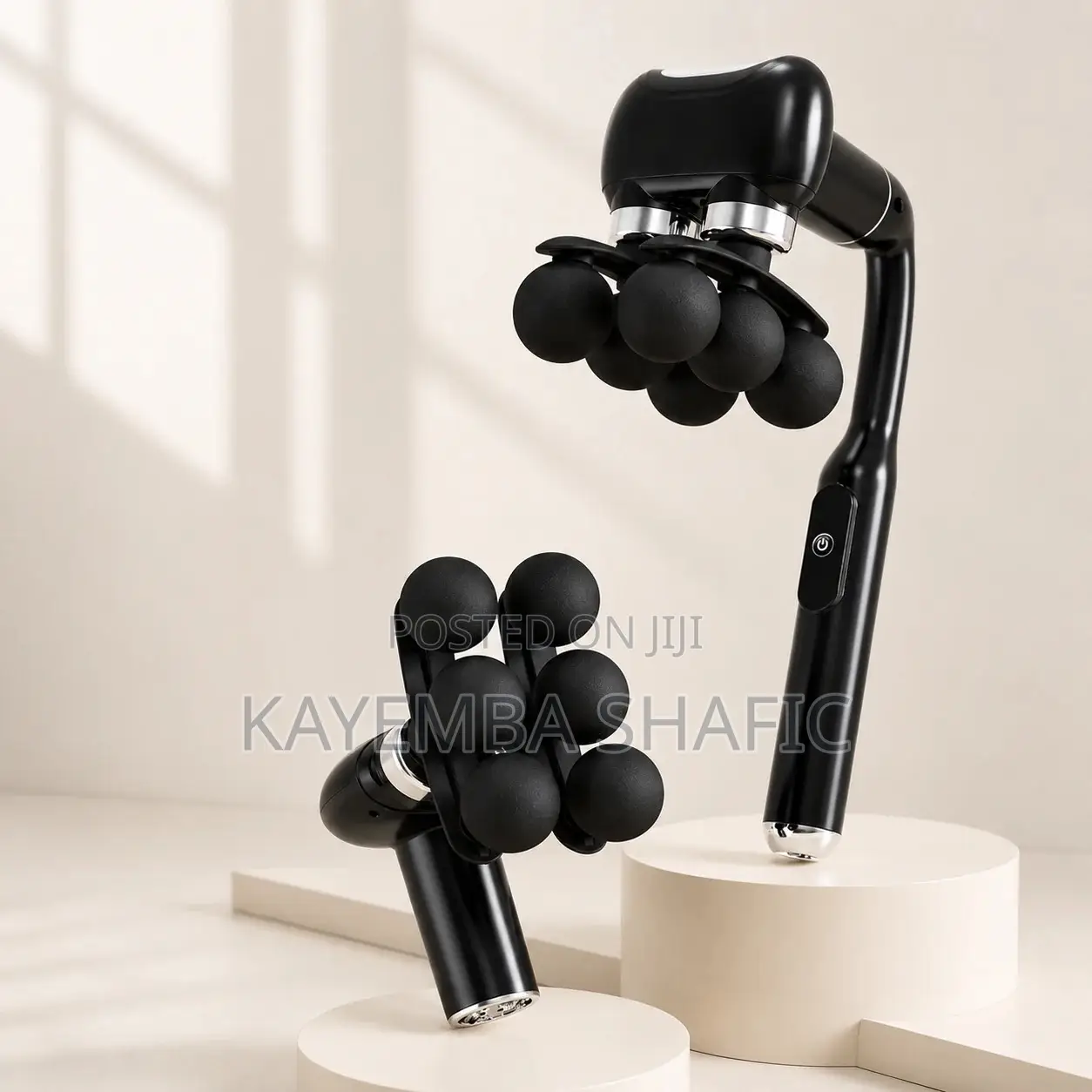 Cordless Back and Waist Tapping Massager With Extended Handle