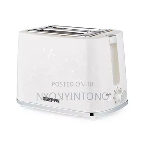 Geepas 36555 2 Slice Bread Toaster/Marble Color