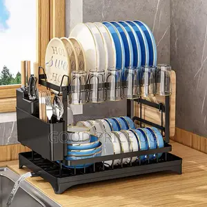 Two-Tier Multi-Functional Dish Drying Rack