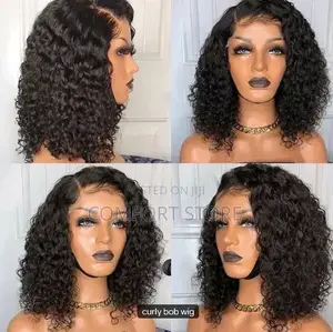 13*4 Jerry Curly 16 Inches Black Ear to Ear Closure