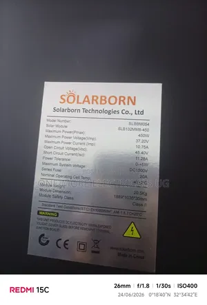Genuine Solar Panels 450w,/24volts