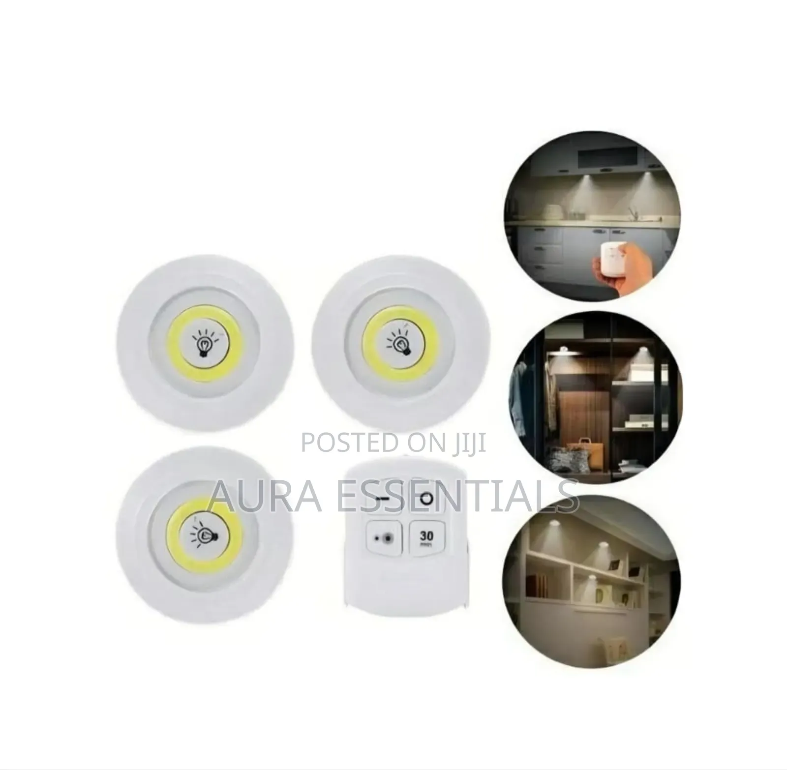 3-Piece Wireless Led Spotlight Set