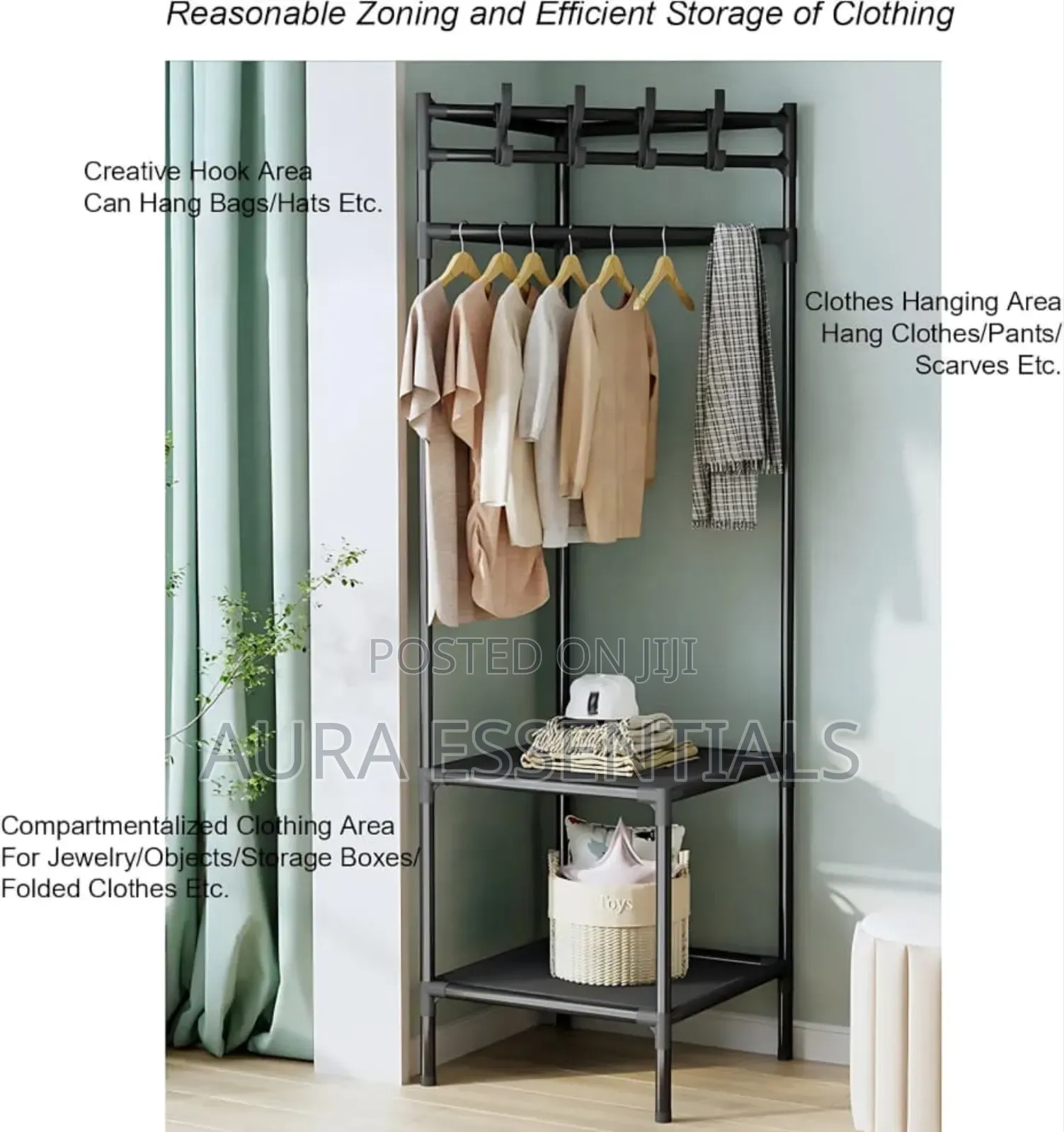 Multifunctional Simple Metallic Corner Rack