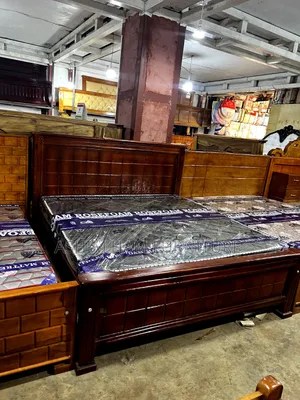 6by6 Dark Brown Bed
