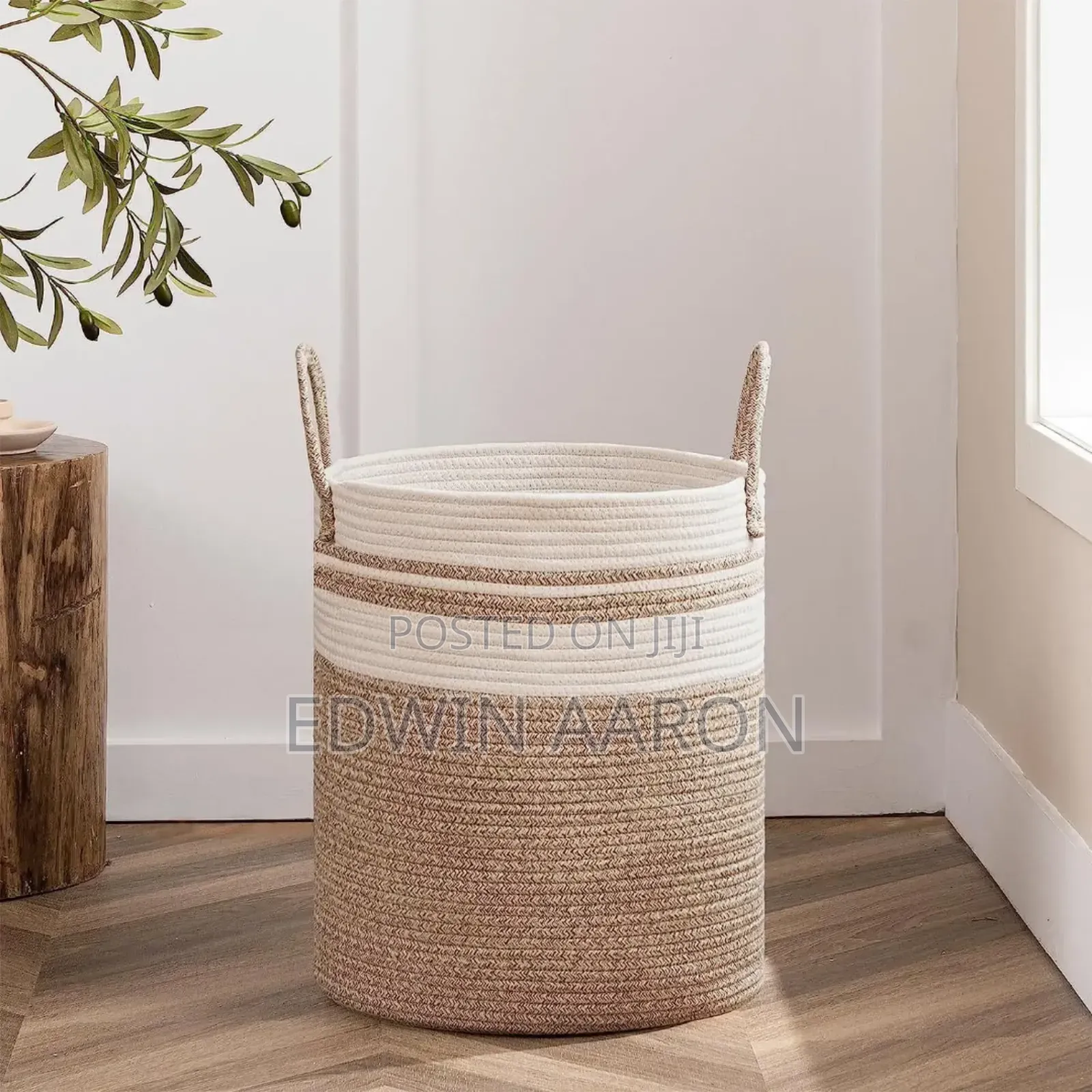 Large Sized Woven Laundry Basket