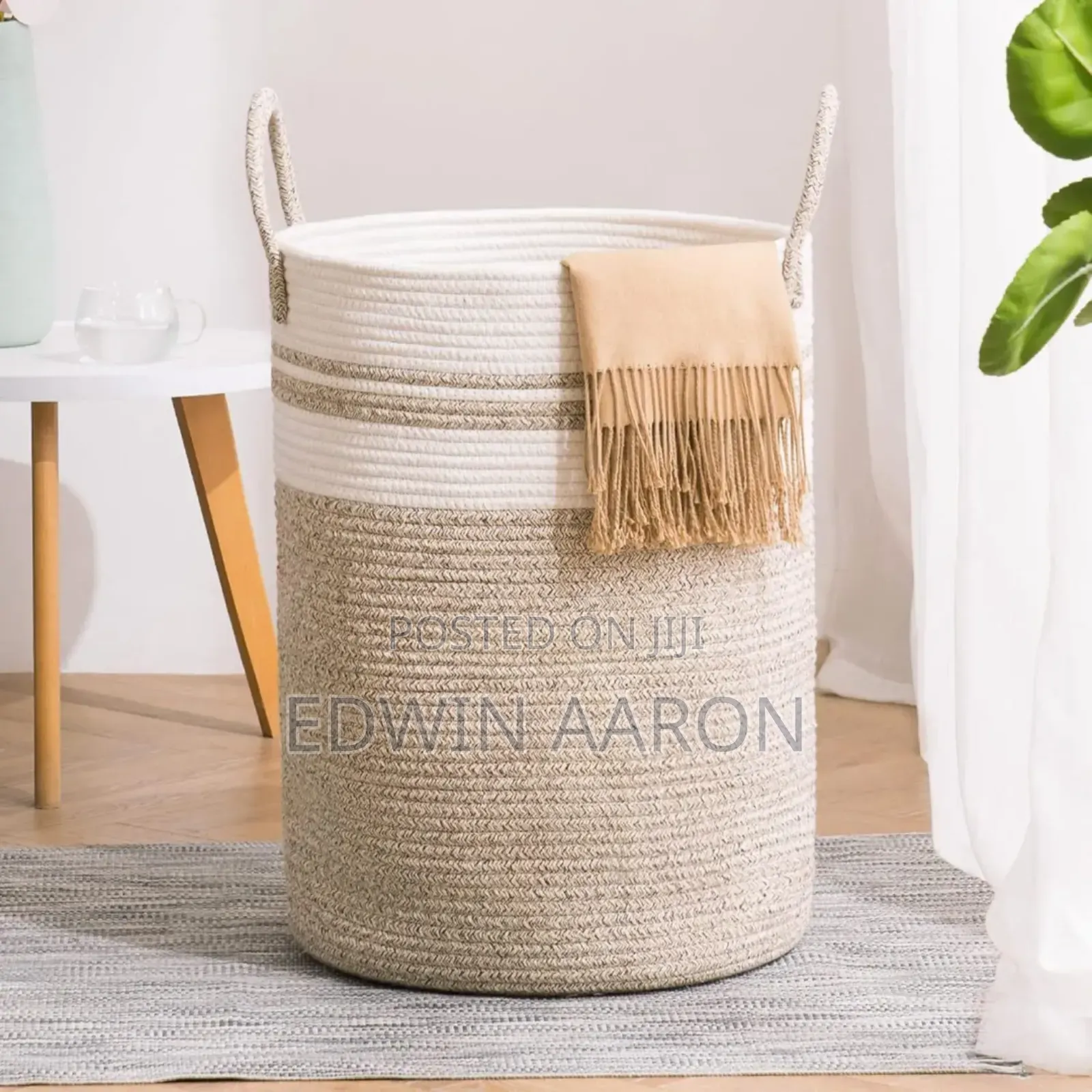 Large Sized Woven Laundry Basket