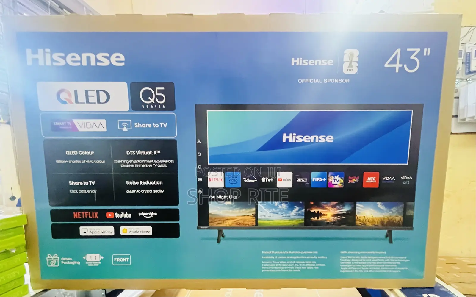 Hisense 43 Inches Qled TVS