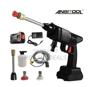 Portable Cordless High-pressure Car Washer Water Gun With 1 Battery