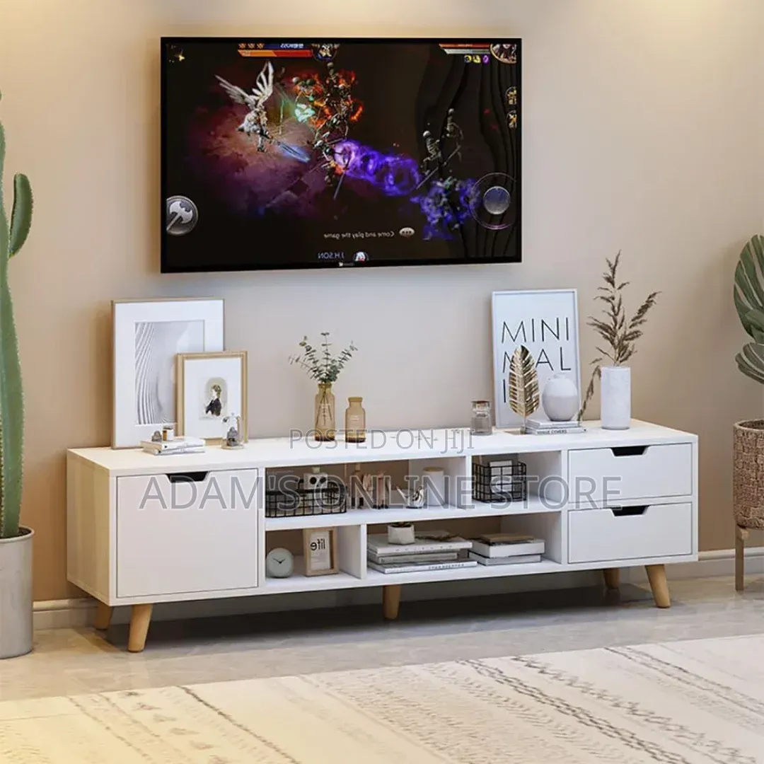 Tv Stand Unit White in All Angles