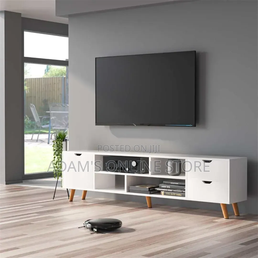 Tv Stand Unit White in All Angles
