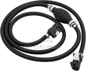 Marine Outboard Fuel Line Assembly With an Integrated Hand Primer Bulb