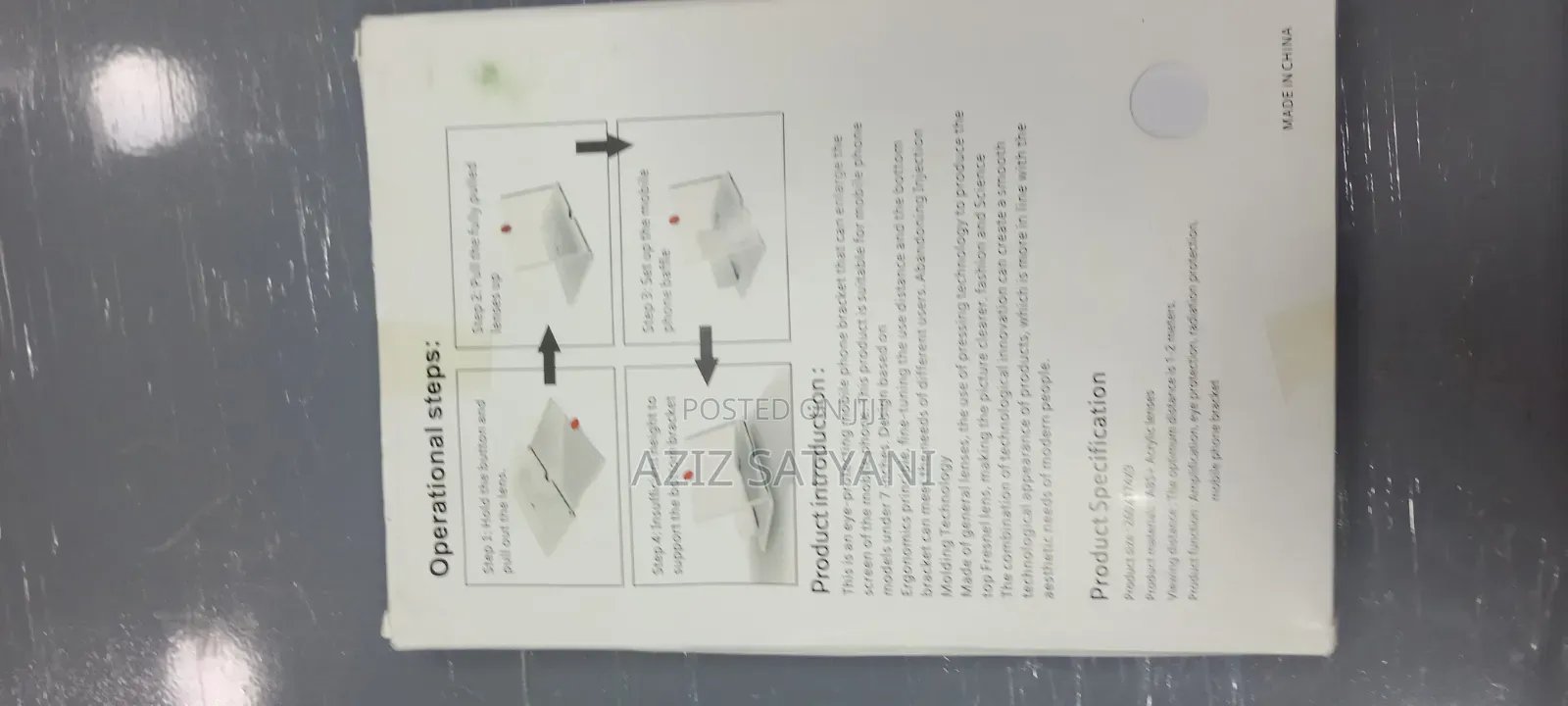 Mobile Phone Screen Magnifier, Amplifier With Holder Stand
