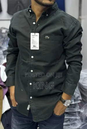 Lacoste Denim Shirts. Green, Blue, Purple