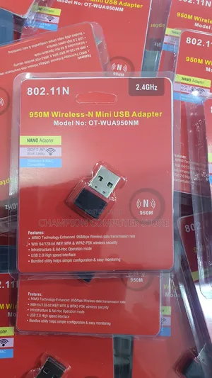 Usb Wireless-N 950m Adapter(Ot-Wua950nm) 2.4ghz for Desktop Laptop