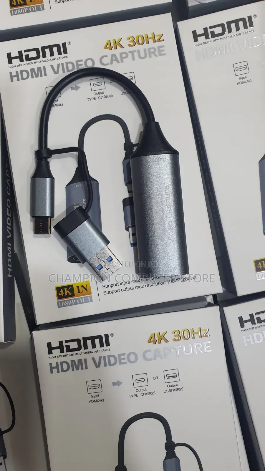 2-in-1 Usb/Type-C Hdmi Video Capture Card
