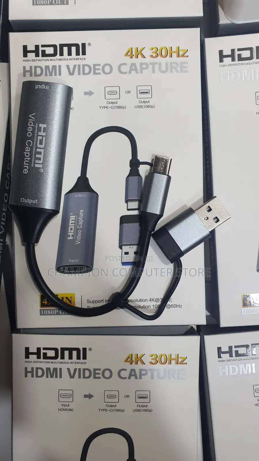 2-in-1 Usb/Type-C Hdmi Video Capture Card