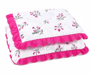Luxury Ruffled Pillow Covers (Pair) – Elegant Floral Striped Designs