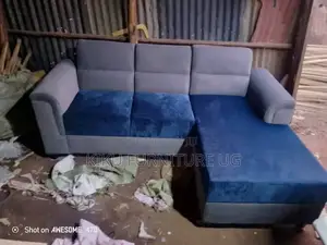 Three Seater Sofa in Blue Color