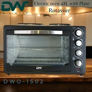 Digiwave 48l Electric Mini Oven With 2 Hot Plates/Hobs - Dwo1502