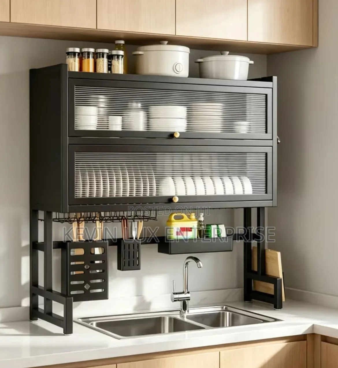 Over the Sink Dish Rack Double Layer