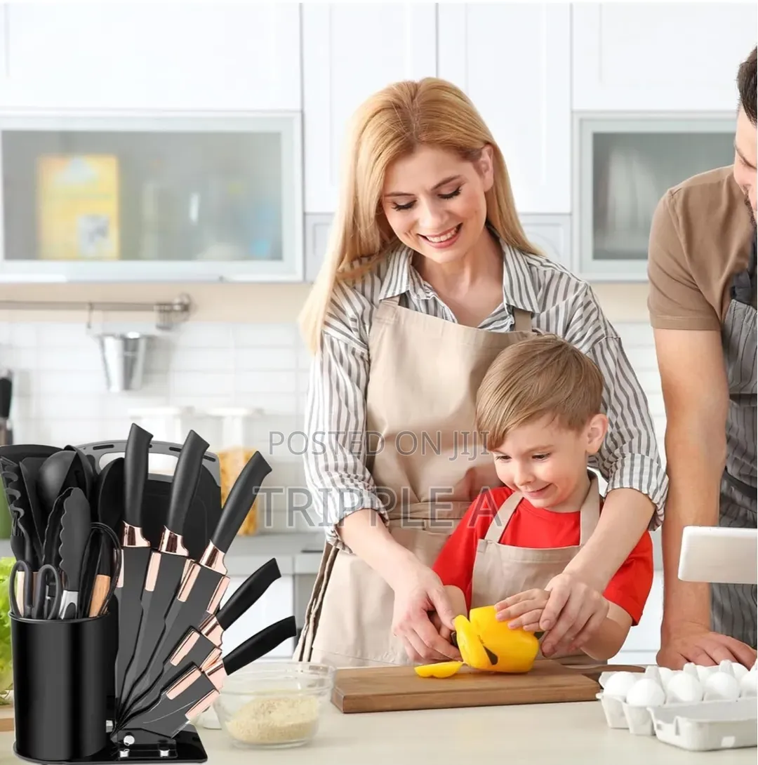 Utensils Set and Knives Set 19 in 1