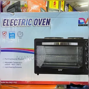 Digiwave 48l Electric Mini Oven With Two Hot Plates (Model Dwo-1502),