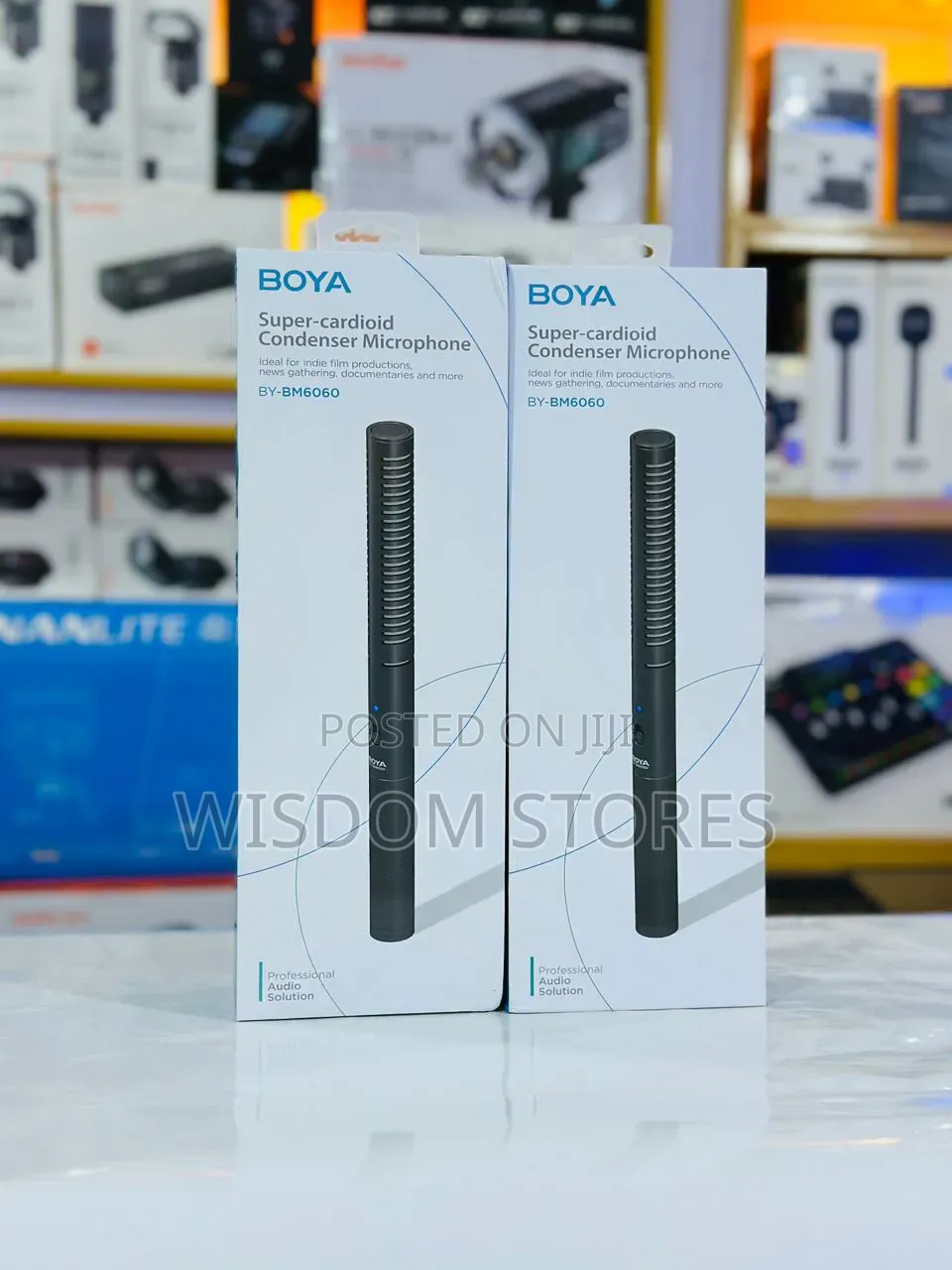 Boya by-Bm6060, Super-Cardioid Condenser Shotgun Microphone.