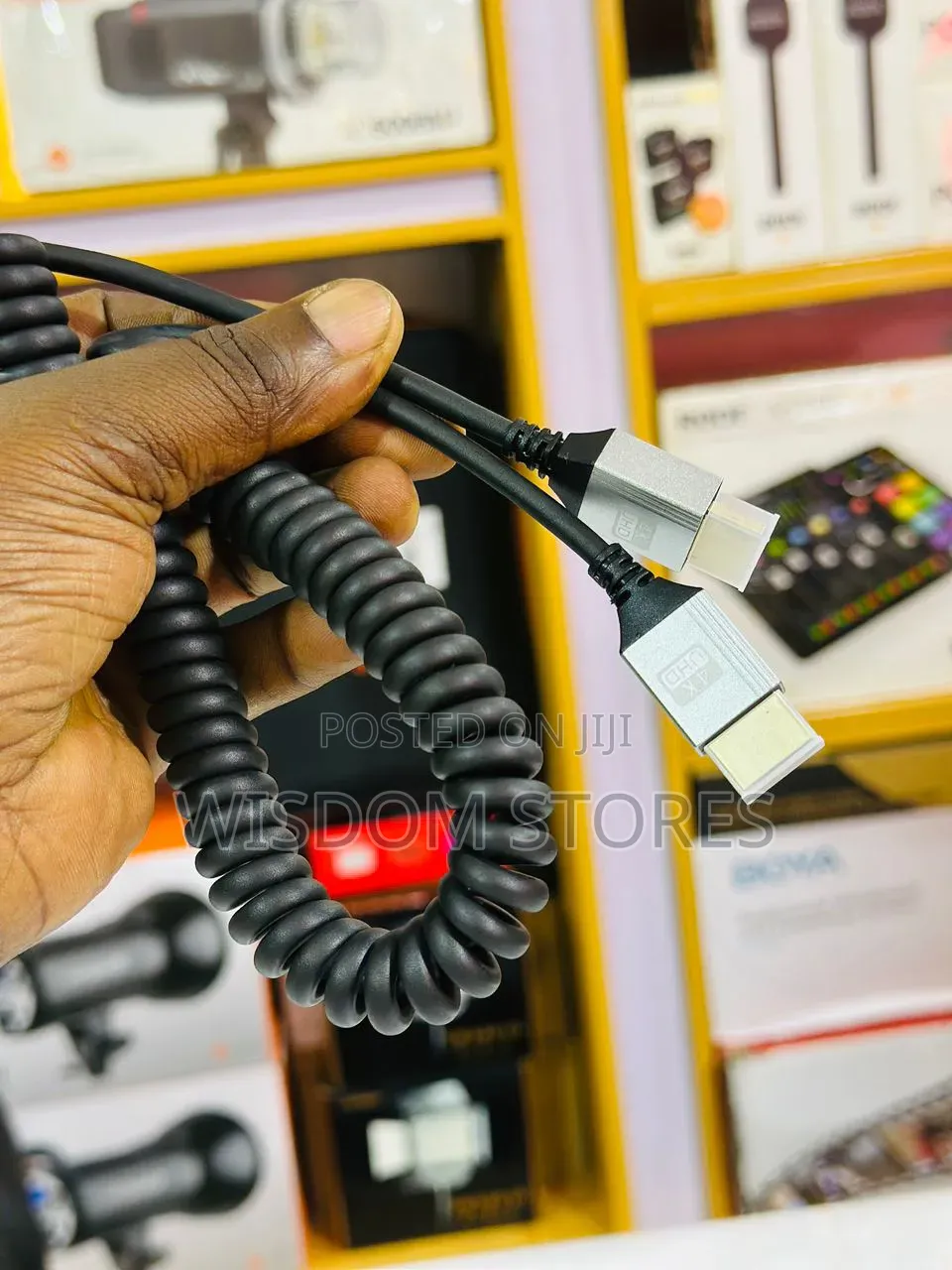 High-Speed Coiled Hdmi Cable