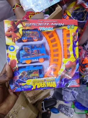 Spider-Man Themed Battery-Operated Train Setfor Children Aged 3 and Up
