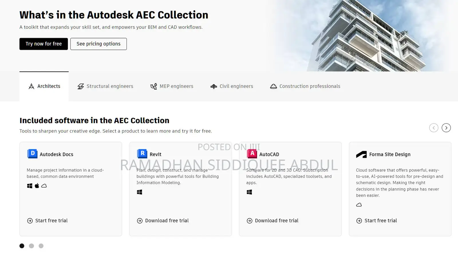 Autodesk Architecture, Engineering Collection Commercial for One Year