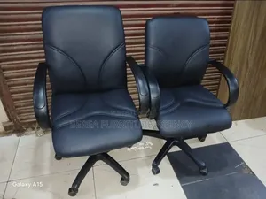 Soft Leather Mid Back Malaysian Office Chairs
