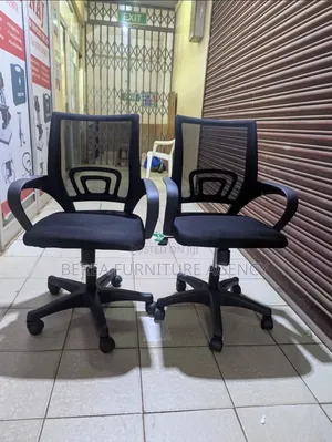 2pcs of Simple Mesh Adjustable Office Chairs