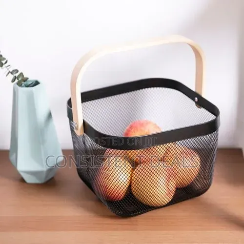 Mesh Steel Storage Organizer Basket Fruit Basket