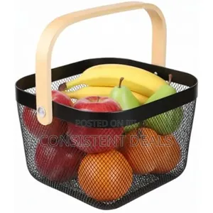 Mesh Steel Storage Organizer Basket Fruit Basket